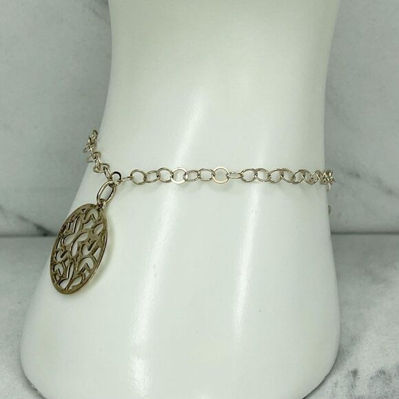 Mexico Sterling Silver 925 Butterfly Bracelet ✨ Chain Link Charm Delicate 🦋 - Picture 10 of 12